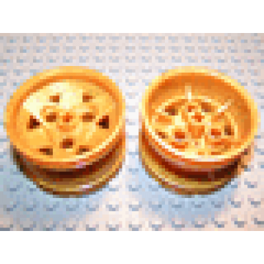 pearl gold wheel 43.2mm d x 26mm technic racing small 3 pin holes
