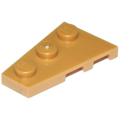 pearl gold wedge plate 3 x 2 left