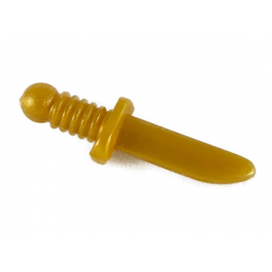 pearl gold minifigure weapon knife