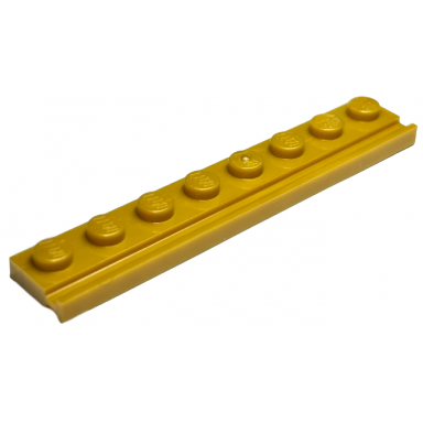 pearl gold plate modified 1 x 8 with door rail