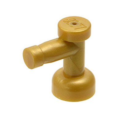 pearl gold tap 1 x 1 without hole in nozzle end