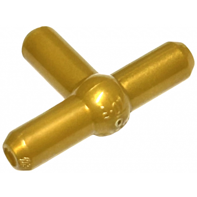 pearl gold pneumatic t piece second version t bar with ball in center
