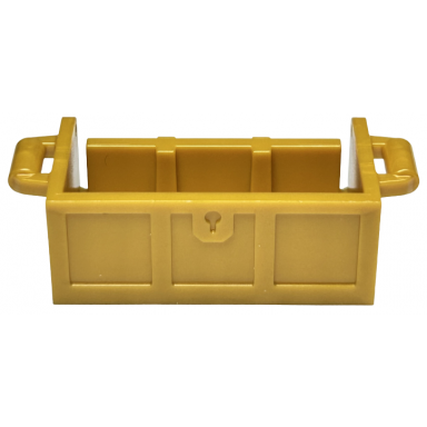 pearl gold container treasure chest bottom with slots in back