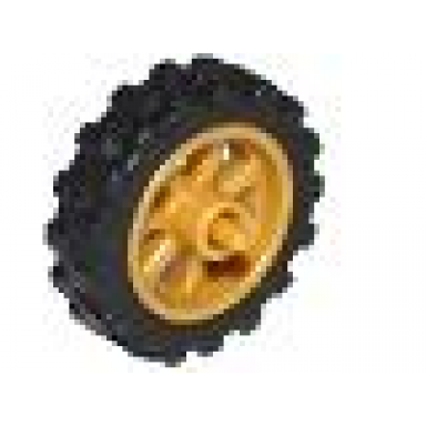 pearl gold wheel 15mm d x 6mm city motorcycle with black tire 21mm d x 6mm city motorcycle 50862 50861