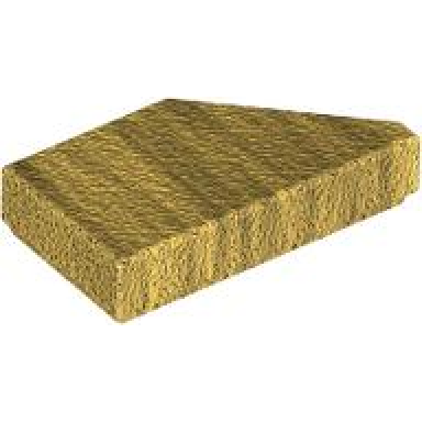 pearl gold tile modified 1 x 2 wedge left