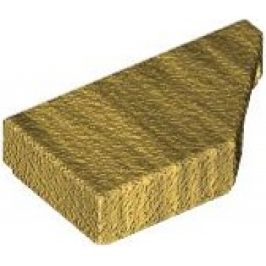 pearl gold tile modified 1 x 2 wedge right
