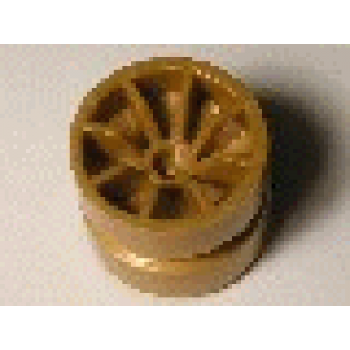 pearl gold wheel 18mm d x 14mm spoked