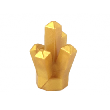 pearl gold rock 1 x 1 crystal 5 point