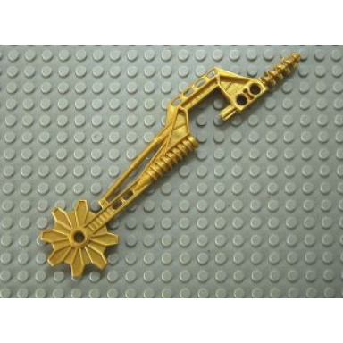 pearl gold bionicle weapon piraka drill and buzz saw combination reidak