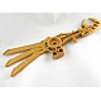 pearl gold bionicle weapon piraka three blade scissor zaktan