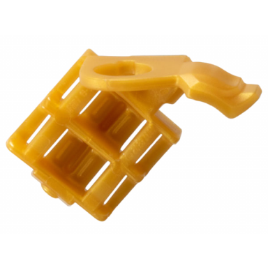 pearl gold minifigure armor shoulder pad with wing end and scabbard for 2 katanas