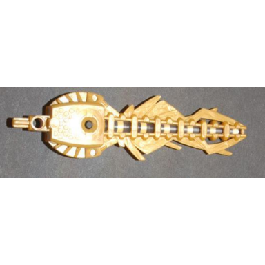 pearl gold bionicle weapon inika light-up energized flame sword