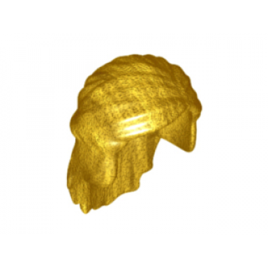 pearl gold minifigure hair female mid-length with braid around sides