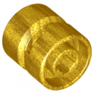 pearl gold wheel 11mm d x 12mm hole notched for wheels holder pin