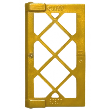 pearl gold pane for window 1 x 2 x 3 lattice with thick corner tabs