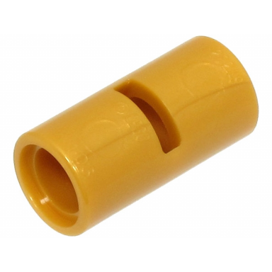 pearl gold technic pin connector round 2l with slot pin joiner round