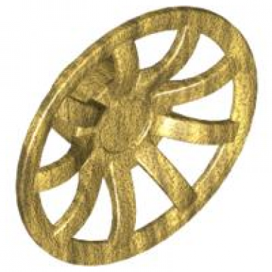 pearl gold wheel cover 9 spoke - 24mm d - for wheels 55982 and 56145