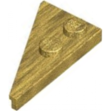 pearl gold wedge plate 4 x 2 right pointed