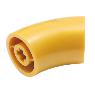 pearl gold brick round 2 x 2 d 45 degrees elbow 25.5mm standing height