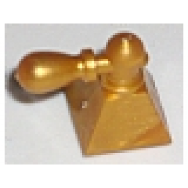 pearl gold scala accessories bottle perfume with pyramid base and atomizer