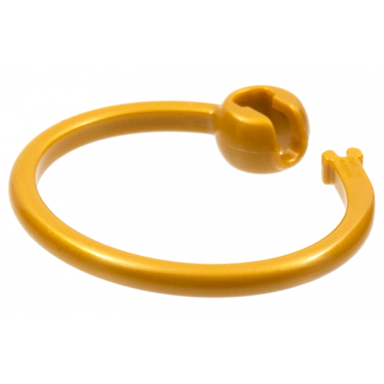 pearl gold bag tag ring