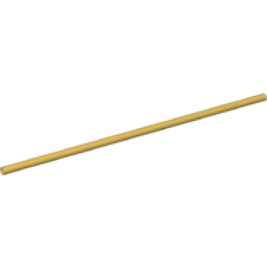 pearl gold hose rigid 3mm d 16l 12.8cm