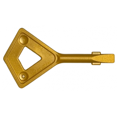 pearl gold tile remover key with diamond and screwdriver ends