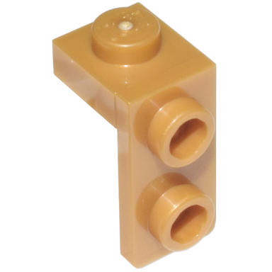 pearl gold bracket 1 x 1 - 1 x 2