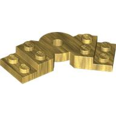 pearl gold plate modified 2 x 6 x 2 3 bent