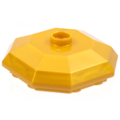 pearl gold rock 4 x 4 octagonal bottom diamond dress container top