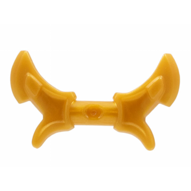 pearl gold minifigure weapon hook with double blades handle barbs
