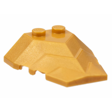 pearl gold wedge 4 x 4 angular stepped top