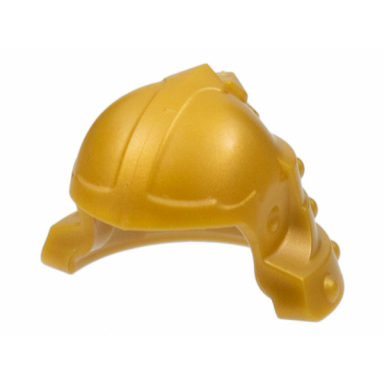 pearl gold minifigure headgear helmet ninja samurai without clip
