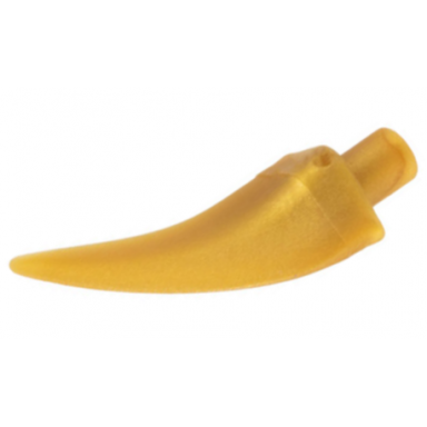 pearl gold barb claw horn tooth - medium