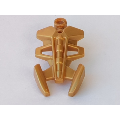 pearl gold bionicle armor small triangular with pincer end
