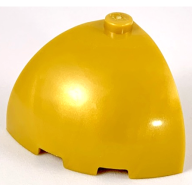 pearl gold brick round corner 3 x 3 x 2 dome top