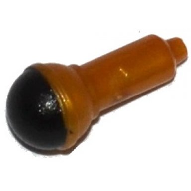 pearl gold minifigure utensil microphone with black top half screen pattern