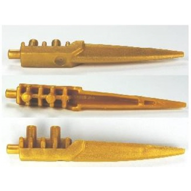 pearl gold hero factory weapon blade long - flexible rubber