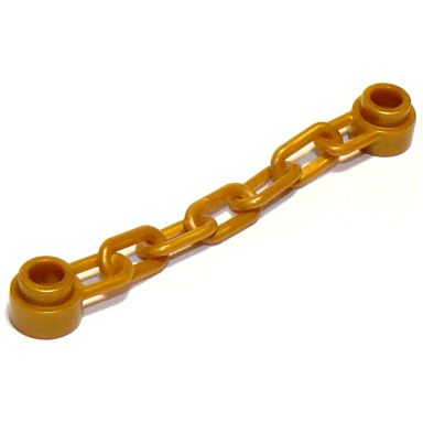 pearl gold chain 5 links