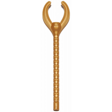pearl gold minifigure utensil pharaohs staff with forked end