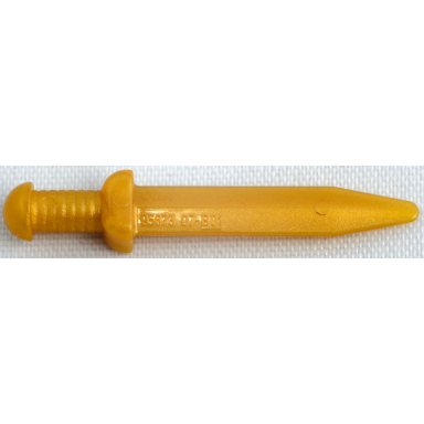 pearl gold minifigure weapon sword roman gladius with thin crossguard