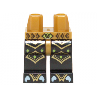 pearl gold hips and black legs with gold scaled armor lime diamonds and white claws pattern