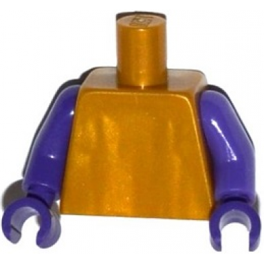 pearl gold torso plain dark purple arms dark purple hands