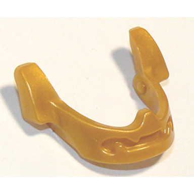 pearl gold minifigure visor chin guard
