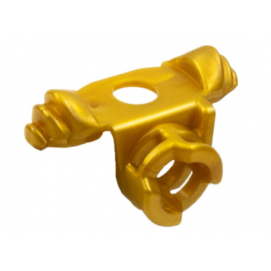 pearl gold minifigure armor shoulder pads stepped with scabbard for 2 katanas