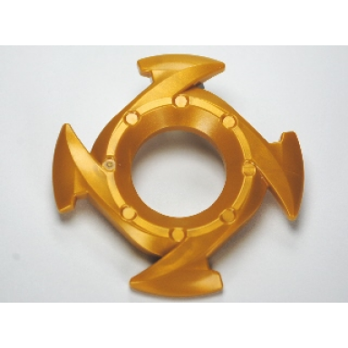 pearl gold ring 4 x 4 with 2 x 2 hole and 4 arrow ends ninjago spinner crown