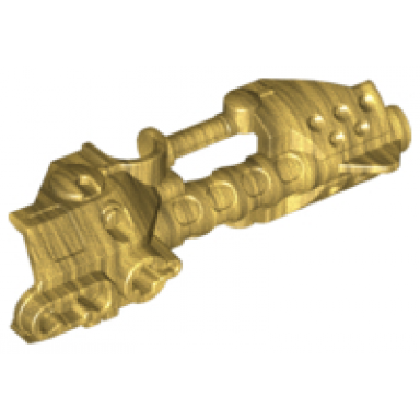 pearl gold hero factory weapon zamor sphere launcher top half with barrel and sight