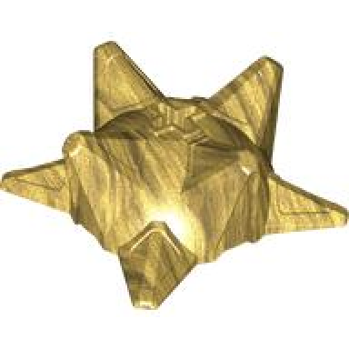 pearl gold hero factory weapon spiked ball half with axle hole
