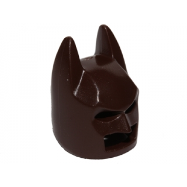 dark brown minifigure headgear mask batman cowl angular ears pronounced brow