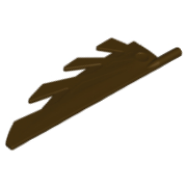 dark brown wing 9l with stylized feathers